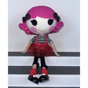 Lalaloopsy CHARLOTTE CHARADES 12" Mime Doll w/ dress black pants shoes GUC